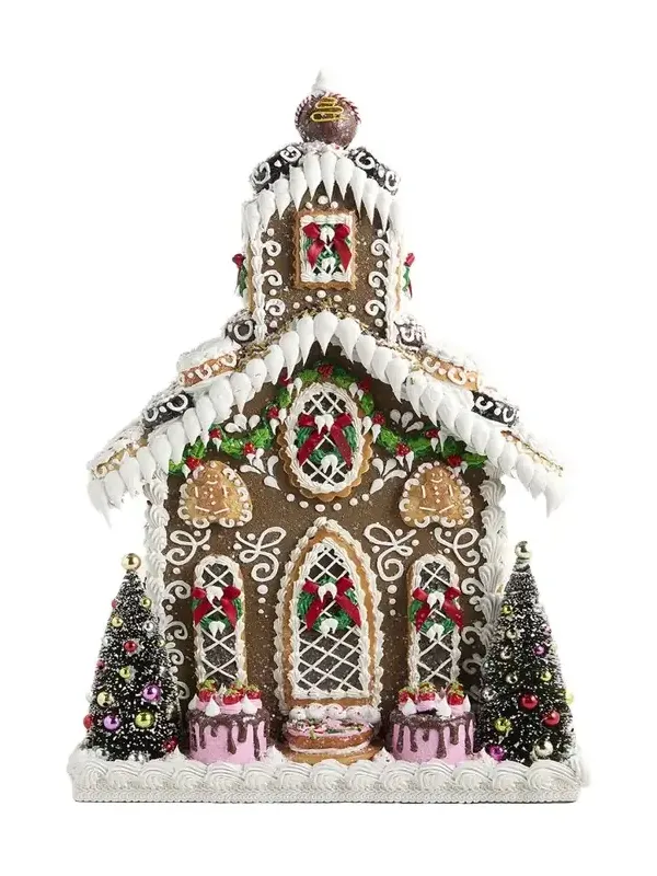 Sweet Savannah Gingerbread Church Tabletop Decoration