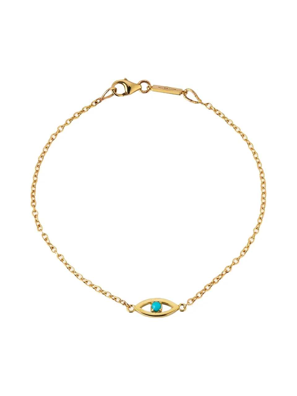 Jennifer Meyer Mini Open Evil Eye Bracelet with Turquoise