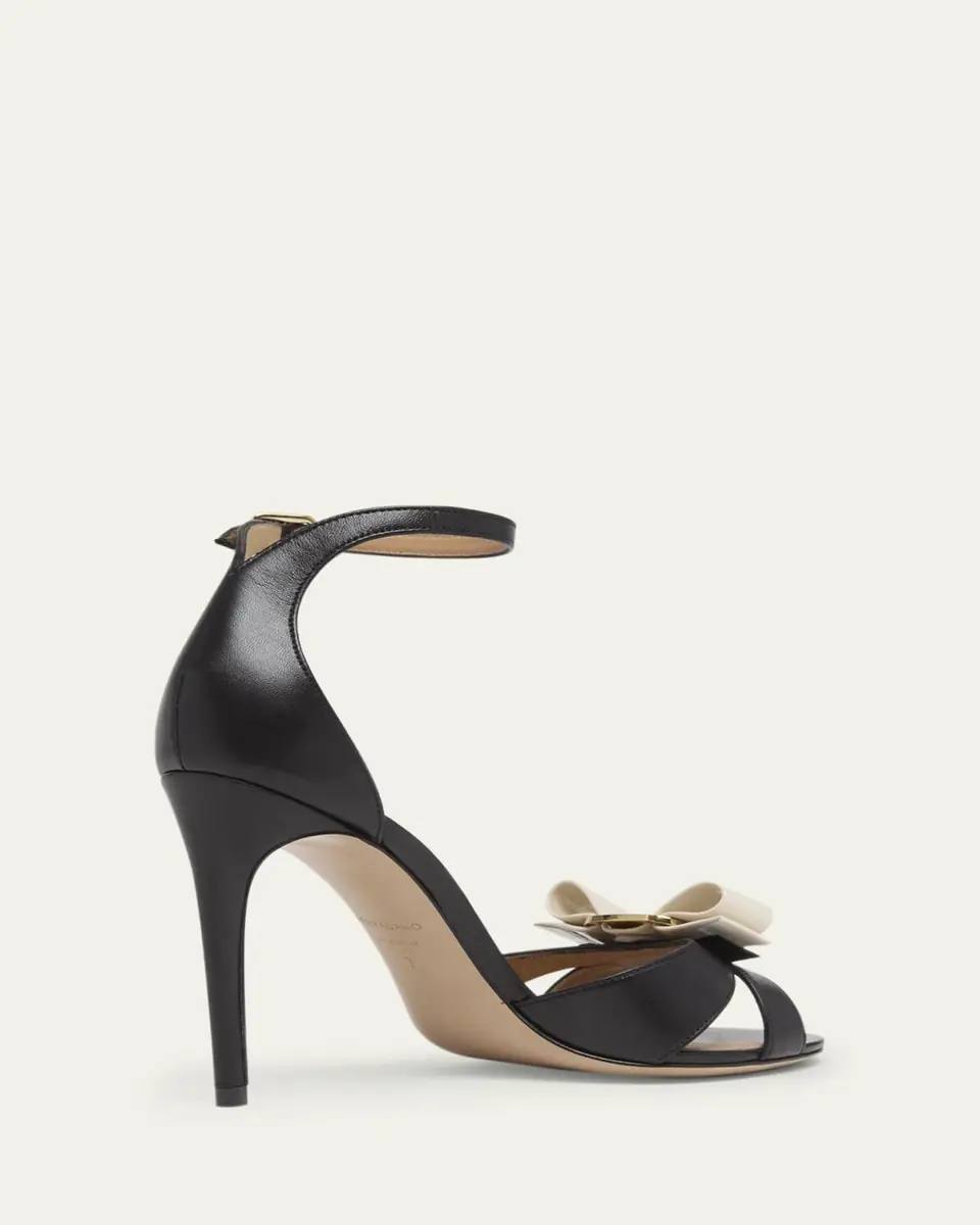 Ferragamo 95mm Roxy Vara Leather Bow Ankle-Strap Sandals | Thumbnail 2 Ferragamo 95mm Roxy Vara Leather Bow Ankle-Strap Sandals | Thumbnail 2