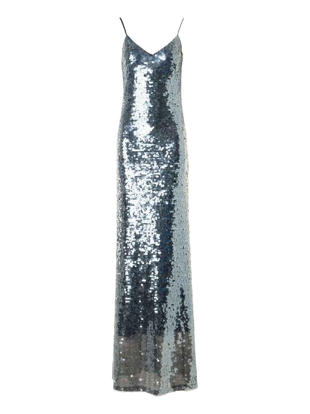 Sequined V-Neck Slip Gown