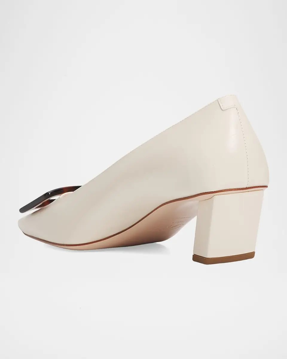 Roger Vivier 45mm Belle Vivier Turtle Leather Pumps | Thumbnail 4 Roger Vivier 45mm Belle Vivier Turtle Leather Pumps | Thumbnail 4