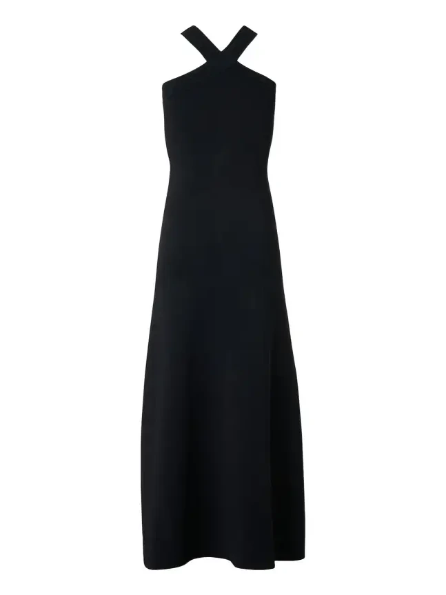 Crisscross Knit Halter Maxi Dress Crisscross Knit Halter Maxi Dress