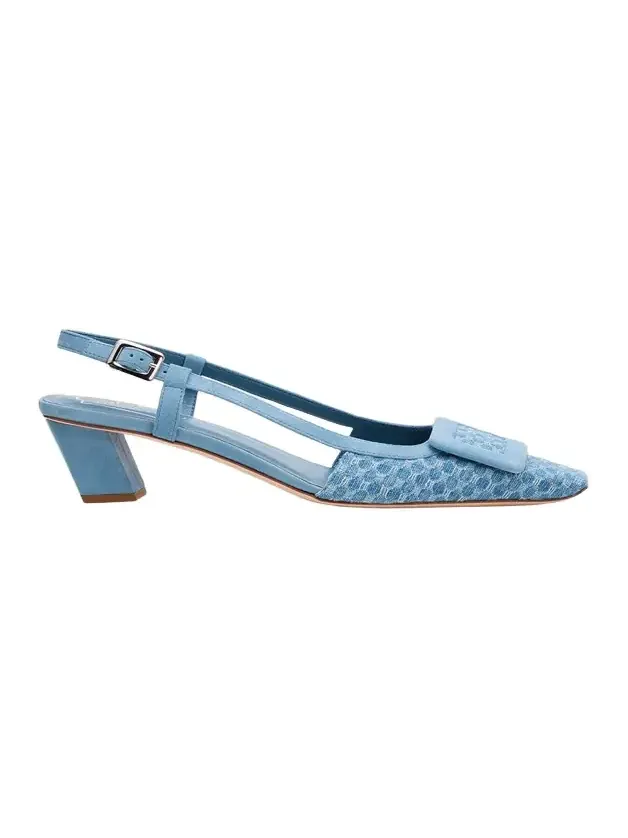 45mm Belle Vivier Denim Slingback Pumps 45mm Belle Vivier Denim Slingback Pumps