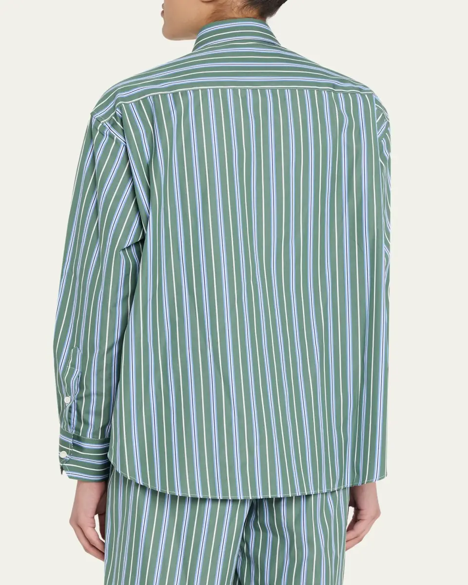 HOMMEGIRLS Striped Oxford Button-Down Shirt | Thumbnail 3 HOMMEGIRLS Striped Oxford Button-Down Shirt | Thumbnail 3