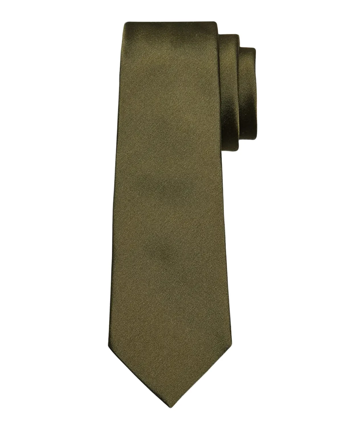 Saint Laurent Men's Solid Silk Satin Tie