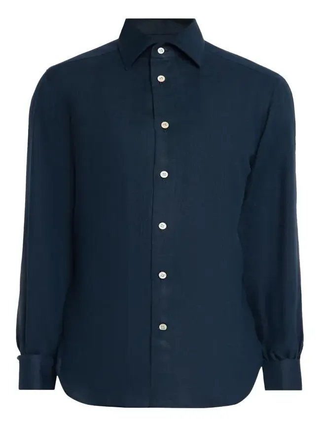 Men's Linen Button-Down Shirt Men's Linen Button-Down Shirt
