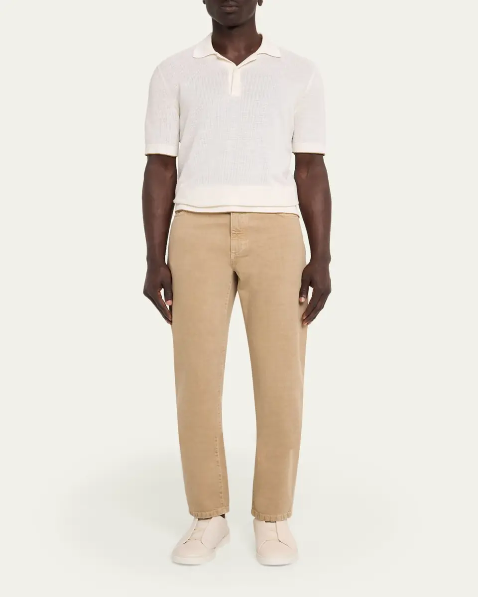 ZEGNA Men's Cotton Roccia Slim Five-Pockets Pants | Thumbnail 2 ZEGNA Men's Cotton Roccia Slim Five-Pockets Pants | Thumbnail 2