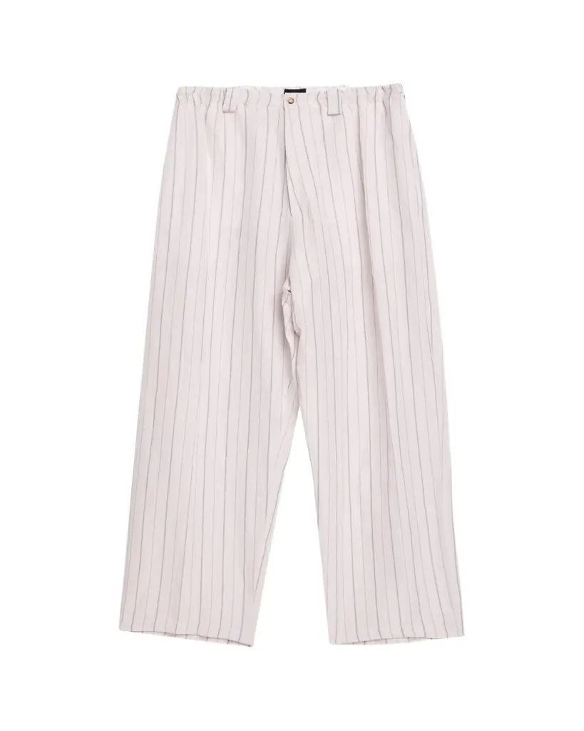 Willy Chavarria Men's Toluca Striped Oversized Linen-Blend Pants | Image 1 Willy Chavarria Men's Toluca Striped Oversized Linen-Blend Pants | Image 1
