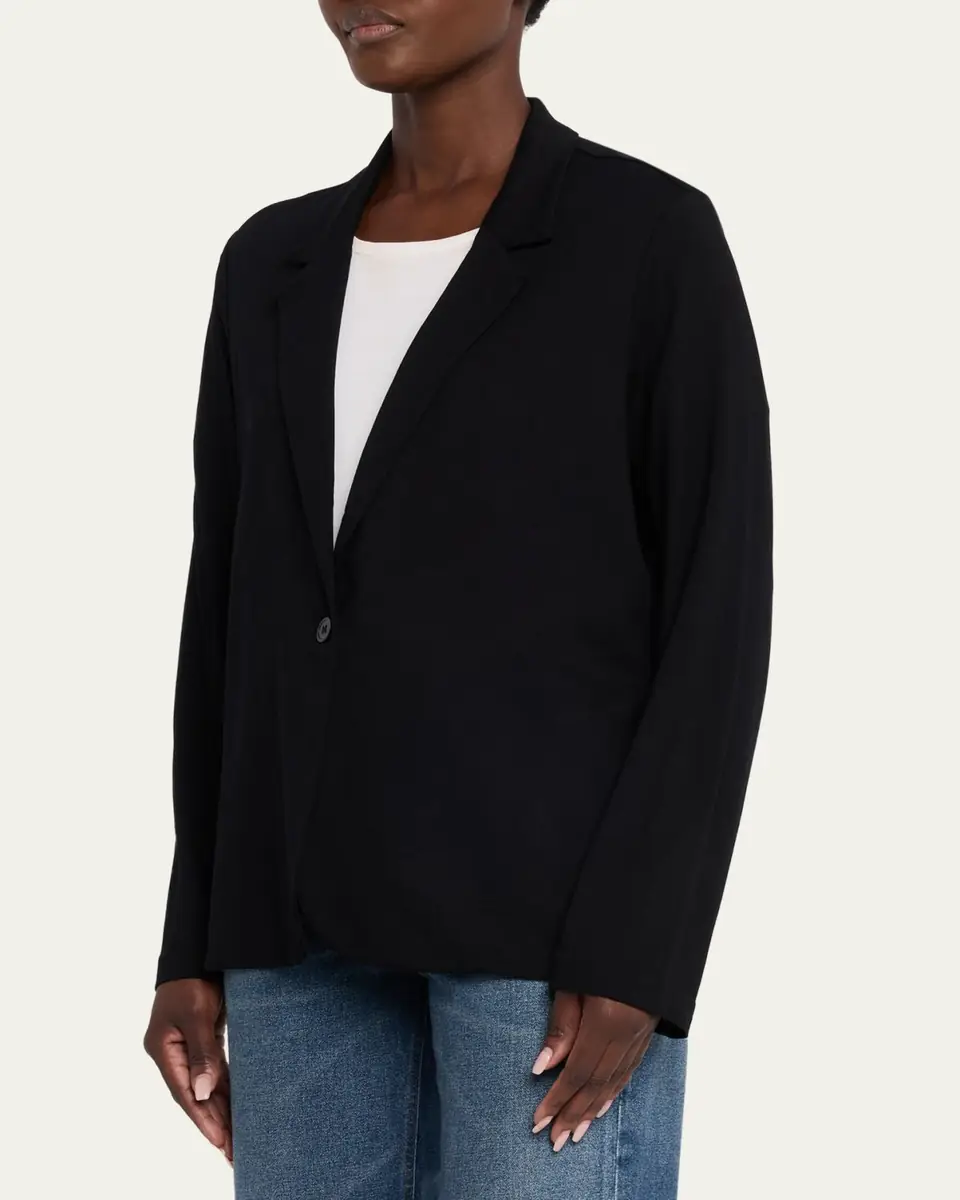 MAJESTIC FILATURES Relaxed Single-Button Blazer | Thumbnail 4 MAJESTIC FILATURES Relaxed Single-Button Blazer | Thumbnail 4