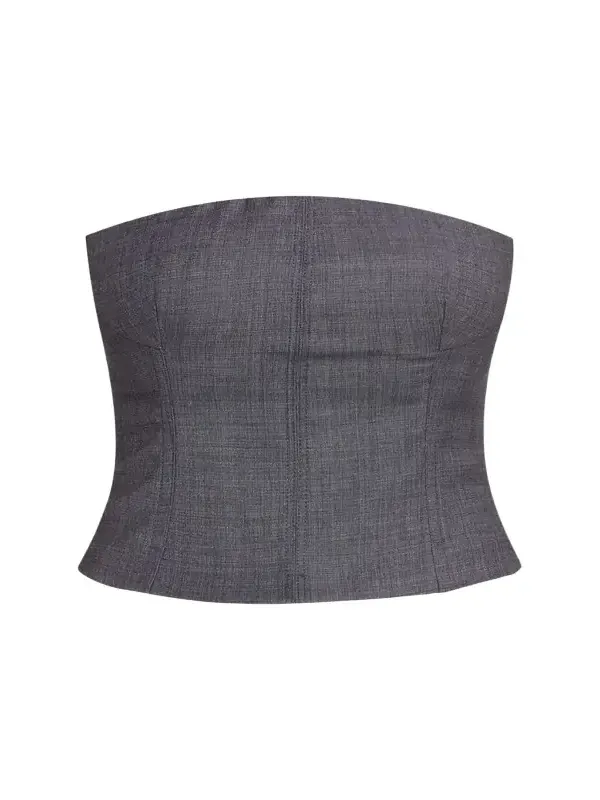 TWP Jillian Lightweight Viscose-Wool Bustier