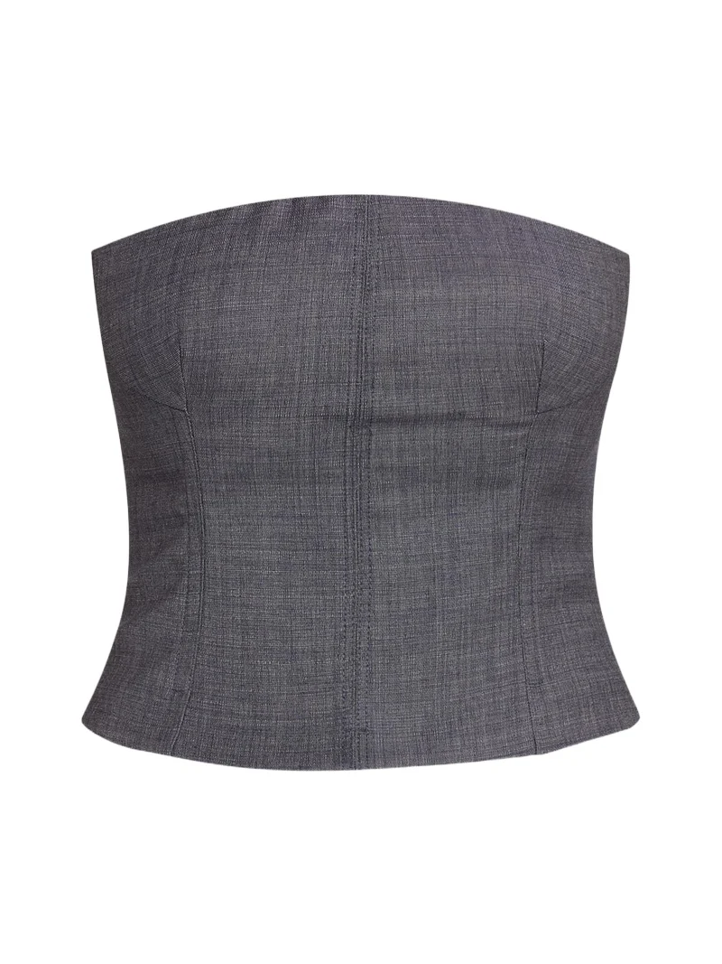 Jillian Lightweight Viscose-Wool Bustier Jillian Lightweight Viscose-Wool Bustier