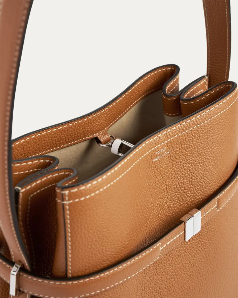 Toteme Belted Bucket Grain Leather Shoulder Bag | Thumbnail 2