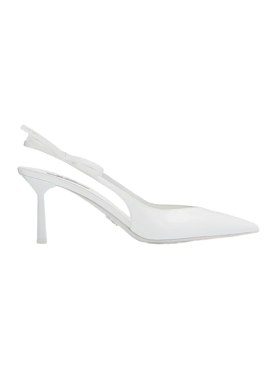 75mm Bow Leather Slingback Pumps 75mm Bow Leather Slingback Pumps