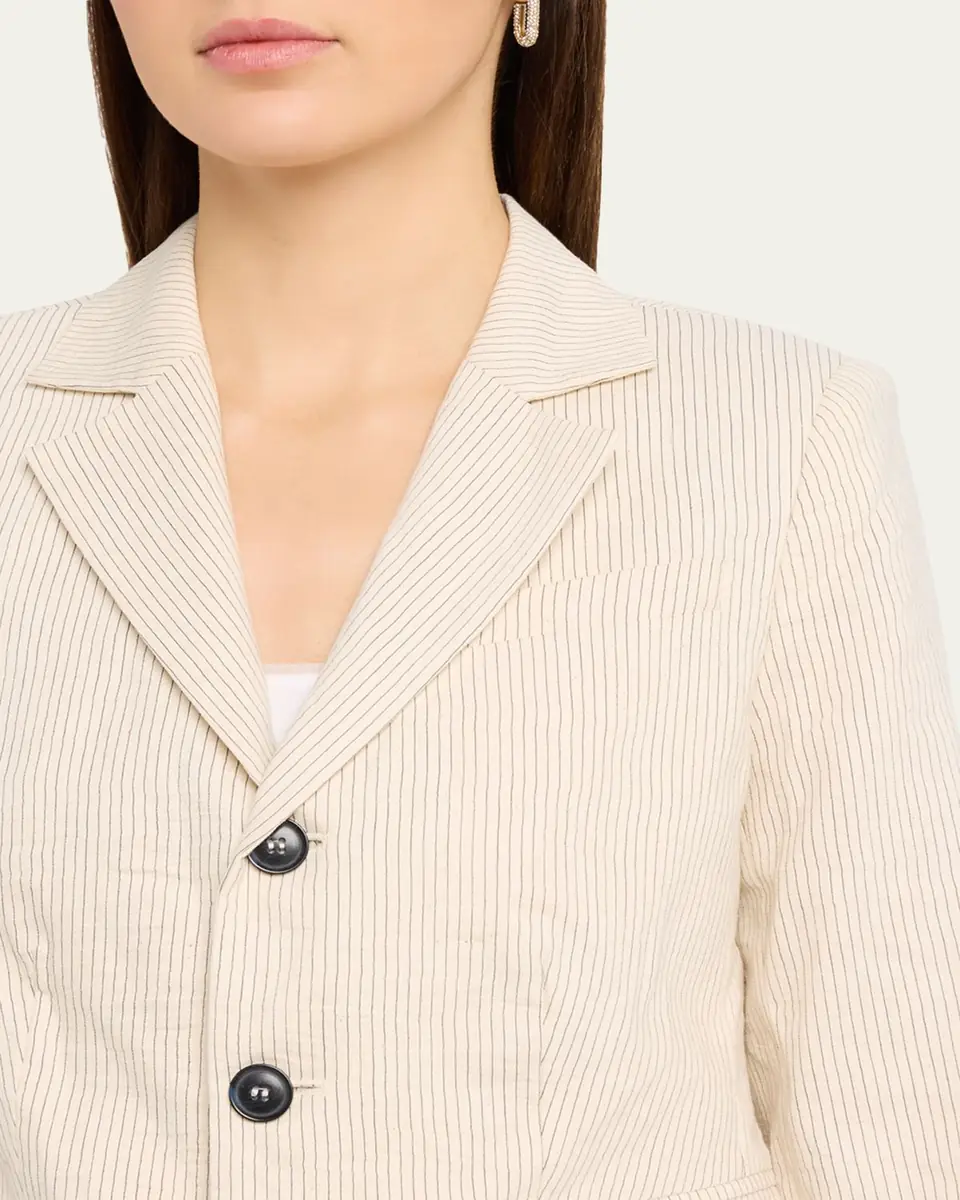 Frame The Striped Smart Blazer | Thumbnail 5 Frame The Striped Smart Blazer | Thumbnail 5