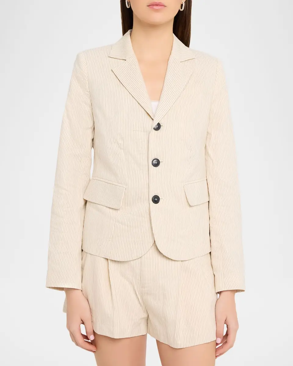 Frame The Striped Smart Blazer | Thumbnail 8 Frame The Striped Smart Blazer | Thumbnail 8