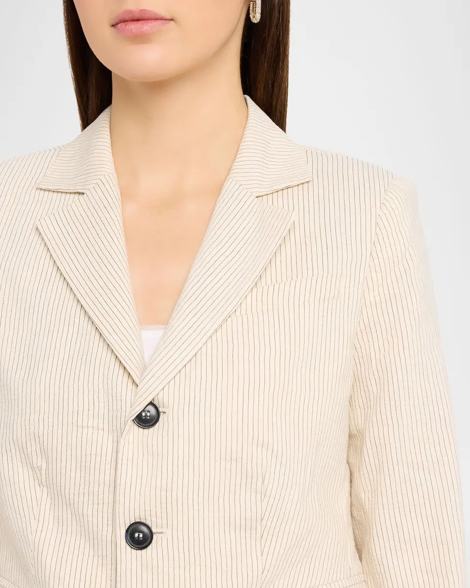 Frame The Striped Smart Blazer | Thumbnail 9 Frame The Striped Smart Blazer | Thumbnail 9