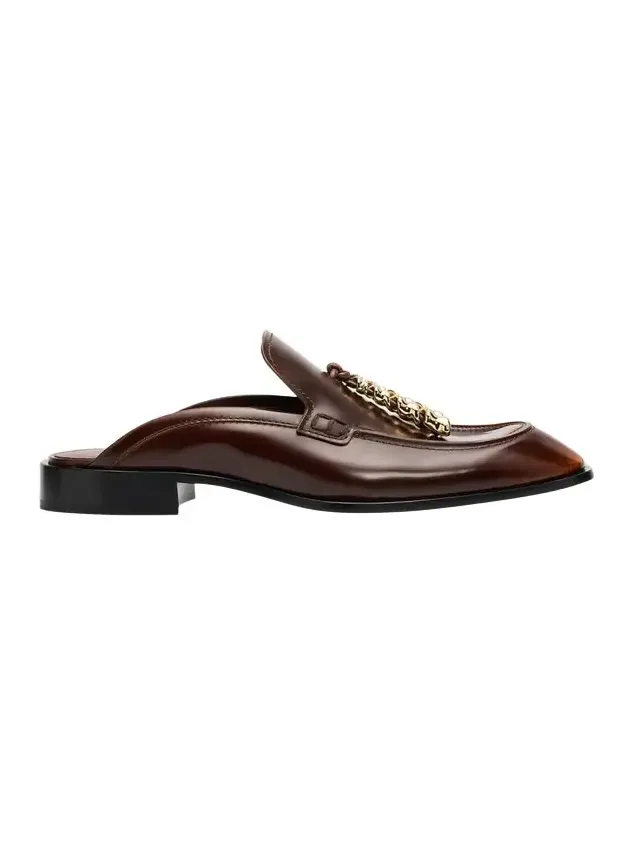 Edge Leather Loafer Mules Edge Leather Loafer Mules