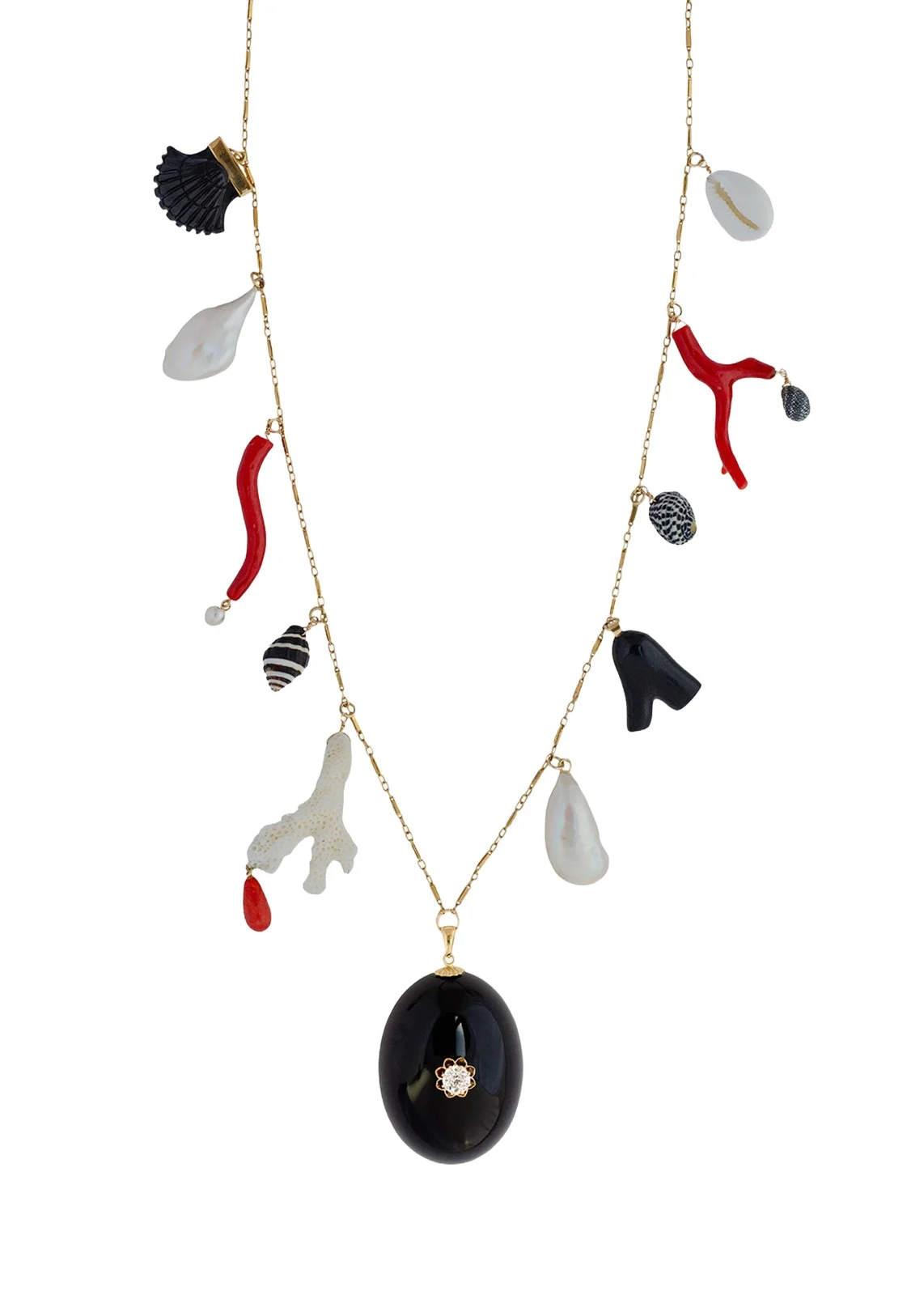 Haute Victoire One-of-a-kind Vintage Charm Necklace