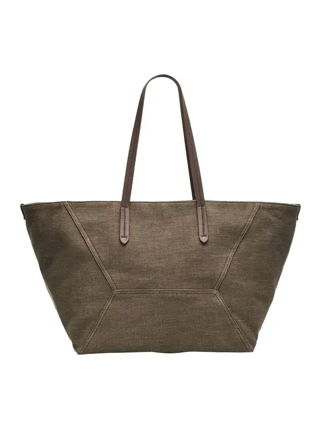 No-Fade Denim Tote Bag
