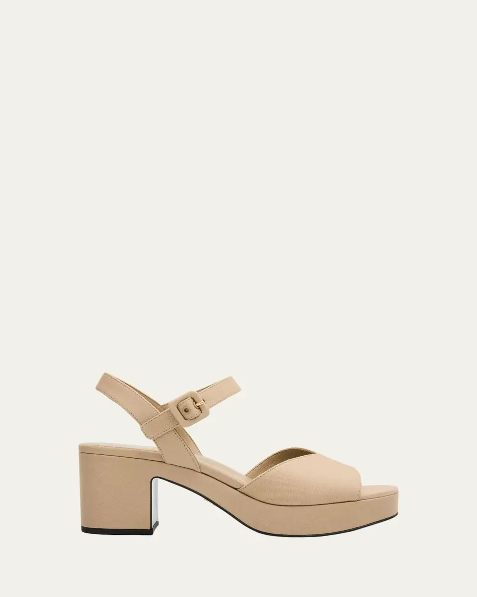 Prada 65mm Canvas Platform Sandals | Thumbnail 6 Prada 65mm Canvas Platform Sandals | Thumbnail 6
