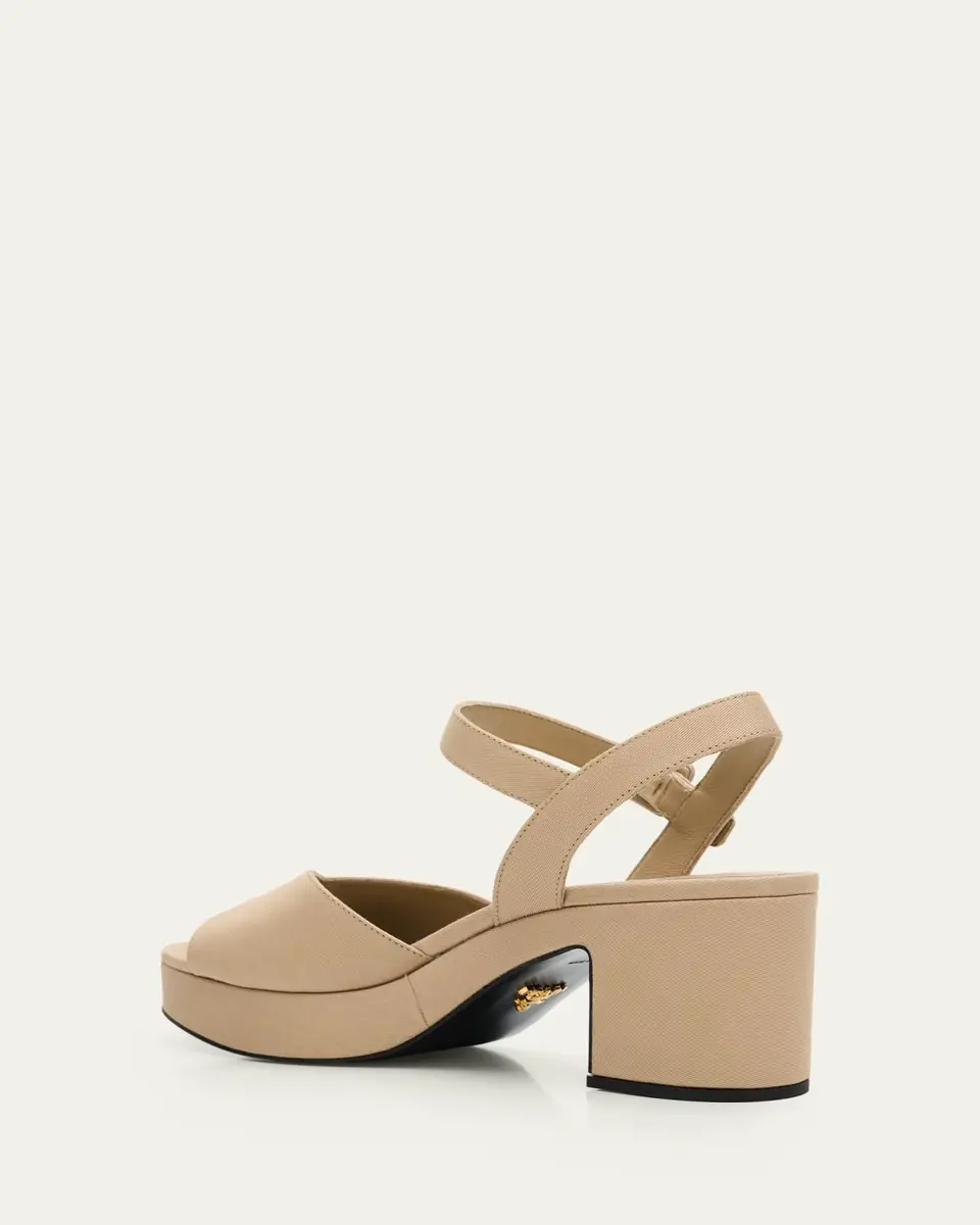 Prada 65mm Canvas Platform Sandals | Thumbnail 9 Prada 65mm Canvas Platform Sandals | Thumbnail 9