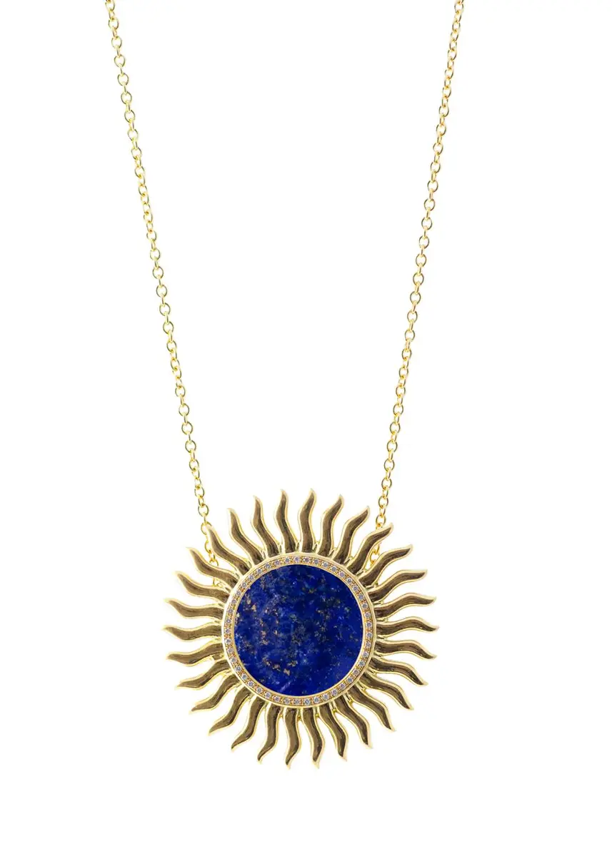 Haute Victoire 18K Lapis Lazuli and Diamond Solar Necklace | Thumbnail 3 Haute Victoire 18K Lapis Lazuli and Diamond Solar Necklace | Thumbnail 3