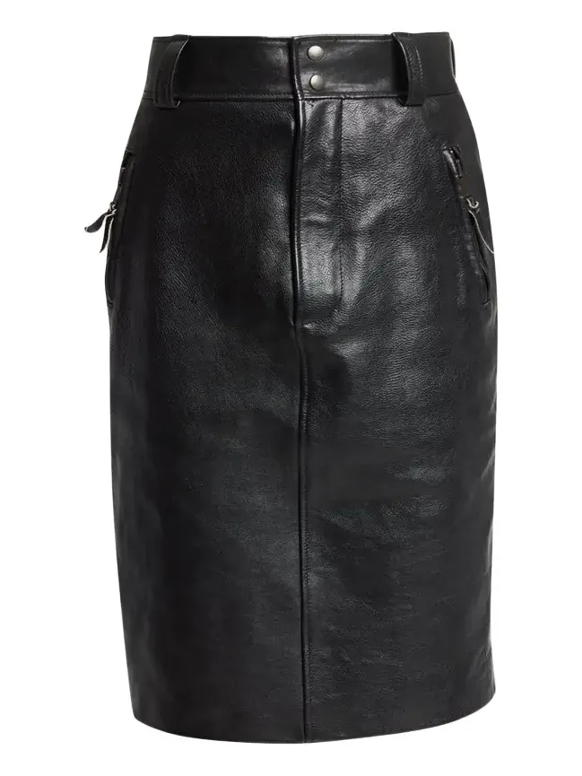 Leather Pencil Skirt