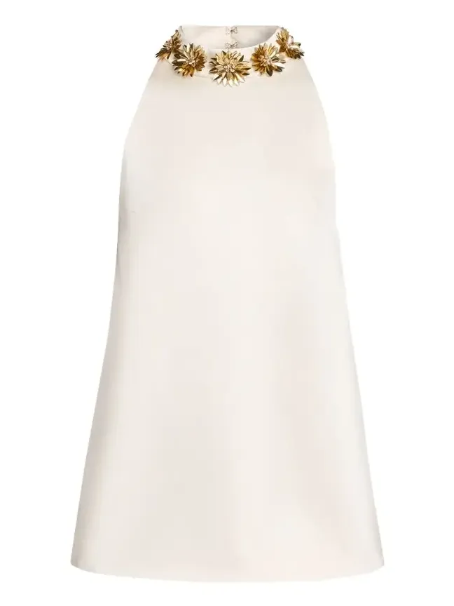 Giacinta Embellished Satin Mini Dress Giacinta Embellished Satin Mini Dress