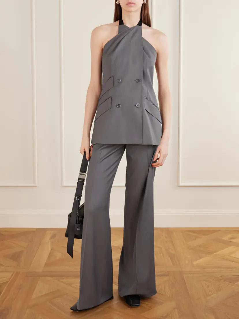 Max Mara Rio Wool-twill Wide-leg Trousers | Thumbnail 2