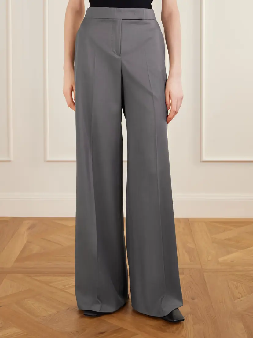 Max Mara Rio Wool-twill Wide-leg Trousers | Thumbnail 3