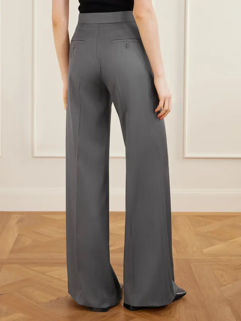 Max Mara Rio Wool-twill Wide-leg Trousers | Thumbnail 4