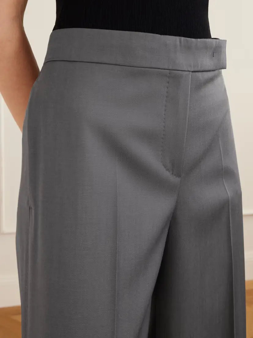 Max Mara Rio Wool-twill Wide-leg Trousers | Thumbnail 5