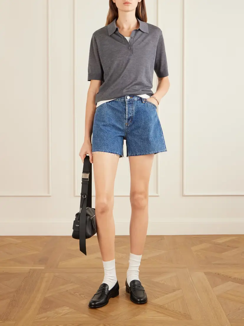 STILL HERE Straight-leg Denim Shorts | Thumbnail 2 STILL HERE Straight-leg Denim Shorts | Thumbnail 2