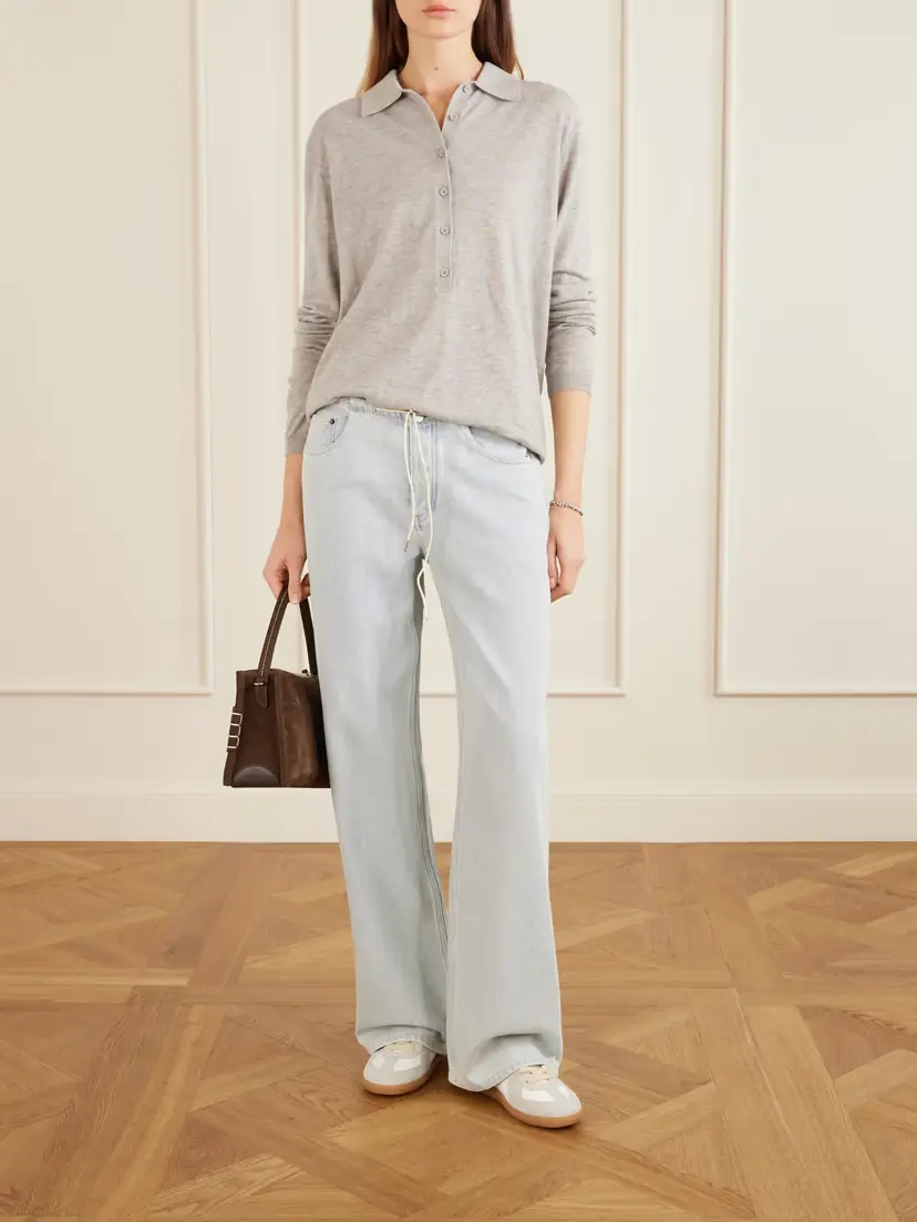 STILL HERE Cool Drawstring Low-rise Wide-leg Jeans | Thumbnail 2 STILL HERE Cool Drawstring Low-rise Wide-leg Jeans | Thumbnail 2