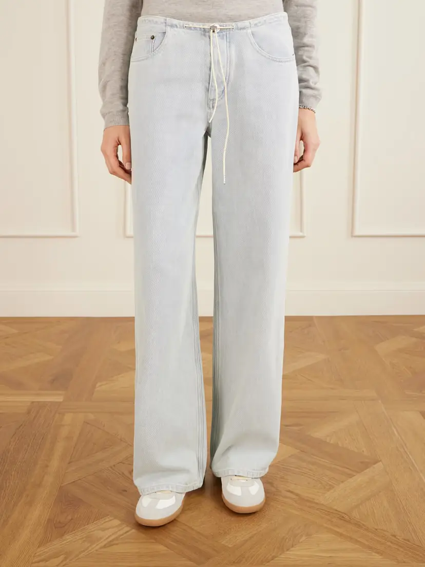 STILL HERE Cool Drawstring Low-rise Wide-leg Jeans | Thumbnail 3 STILL HERE Cool Drawstring Low-rise Wide-leg Jeans | Thumbnail 3