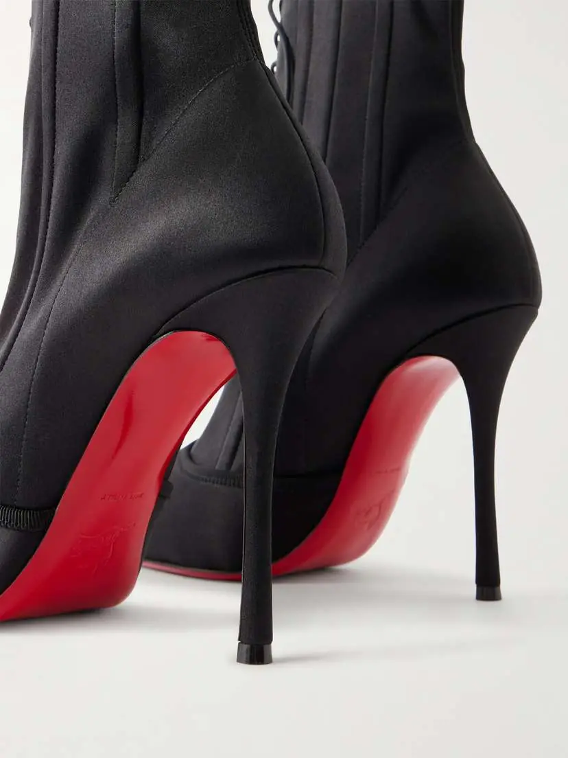 Christian Louboutin Pavlova 100 Lace-up Satin Ankle Boots | Thumbnail 5 Christian Louboutin Pavlova 100 Lace-up Satin Ankle Boots | Thumbnail 5