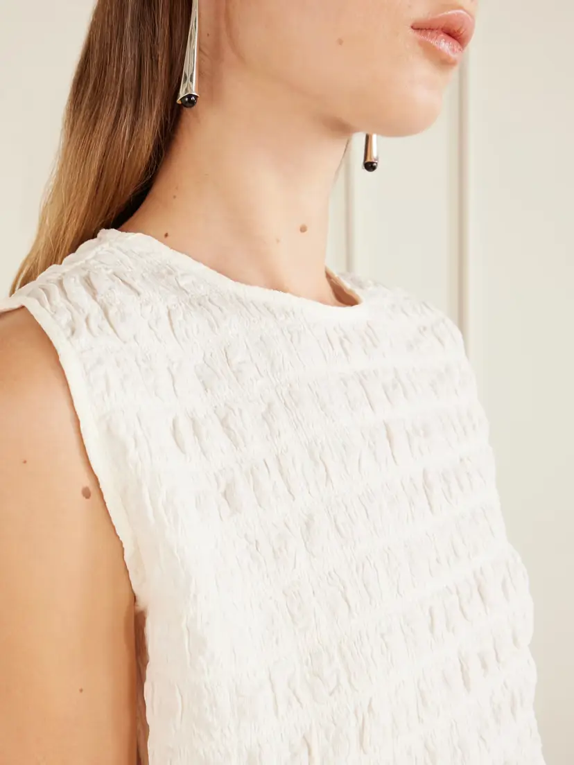 Proenza Schouler White Label Bradley Textured Jersey Tank Top | Thumbnail 4