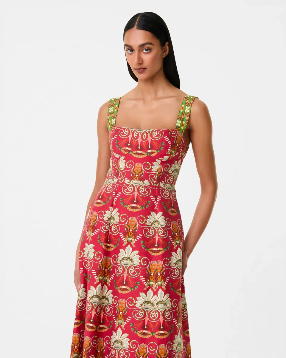 Emporio Sirenuse Azzurra Dress in River Valley Print | Thumbnail 3