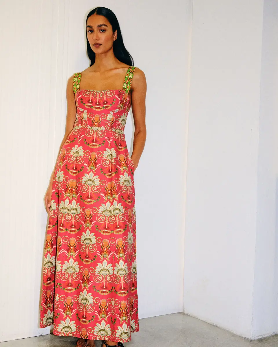 Emporio Sirenuse Azzurra Dress in River Valley Print | Thumbnail 8