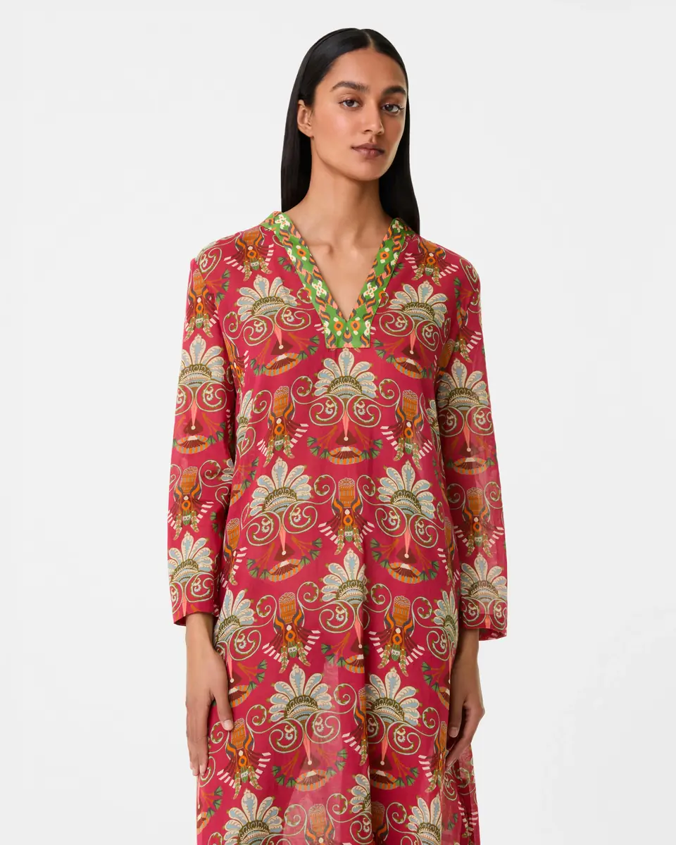 Emporio Sirenuse Giada Caftan in River Valley Print | Thumbnail 3 Emporio Sirenuse Giada Caftan in River Valley Print | Thumbnail 3