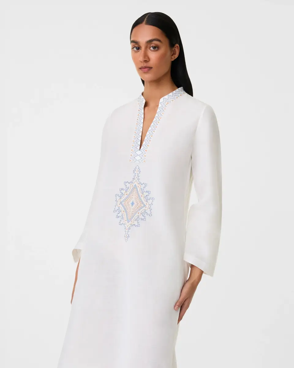 Emporio Sirenuse Jenna Caftan with Meridiana Embroidery | Thumbnail 3 Emporio Sirenuse Jenna Caftan with Meridiana Embroidery | Thumbnail 3