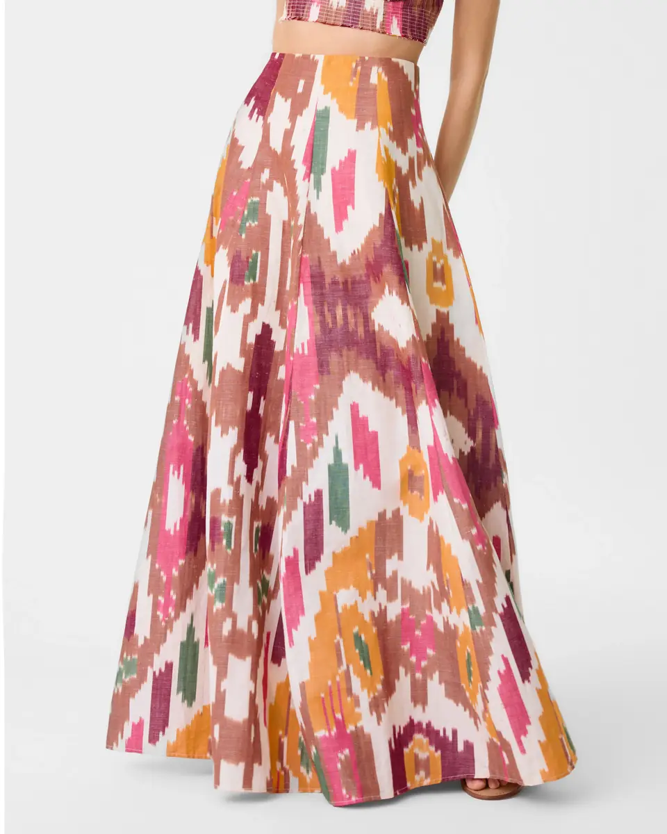 Emporio Sirenuse Kika Skirt in Watercolor Ikat | Thumbnail 9 Emporio Sirenuse Kika Skirt in Watercolor Ikat | Thumbnail 9