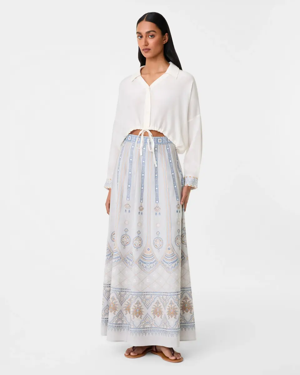 Emporio Sirenuse Minerva Top with Meridiana Embroidery | Thumbnail 3