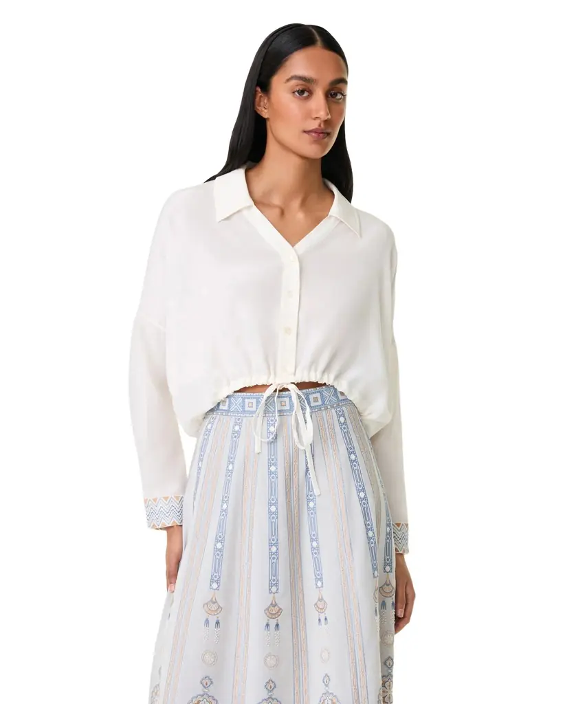 Minerva Top with Meridiana Embroidery