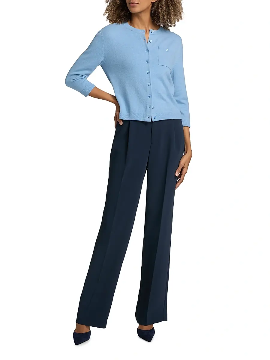 Vince Women's Pocket-Detail Wool-Cashmere Cardigan | Thumbnail 2 Vince Women's Pocket-Detail Wool-Cashmere Cardigan | Thumbnail 2