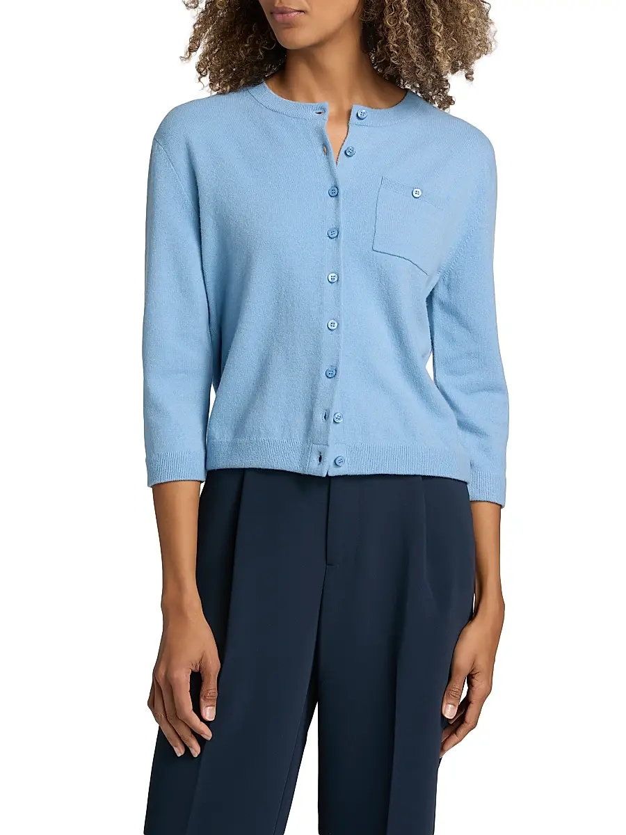 Vince Women's Pocket-Detail Wool-Cashmere Cardigan | Thumbnail 3 Vince Women's Pocket-Detail Wool-Cashmere Cardigan | Thumbnail 3