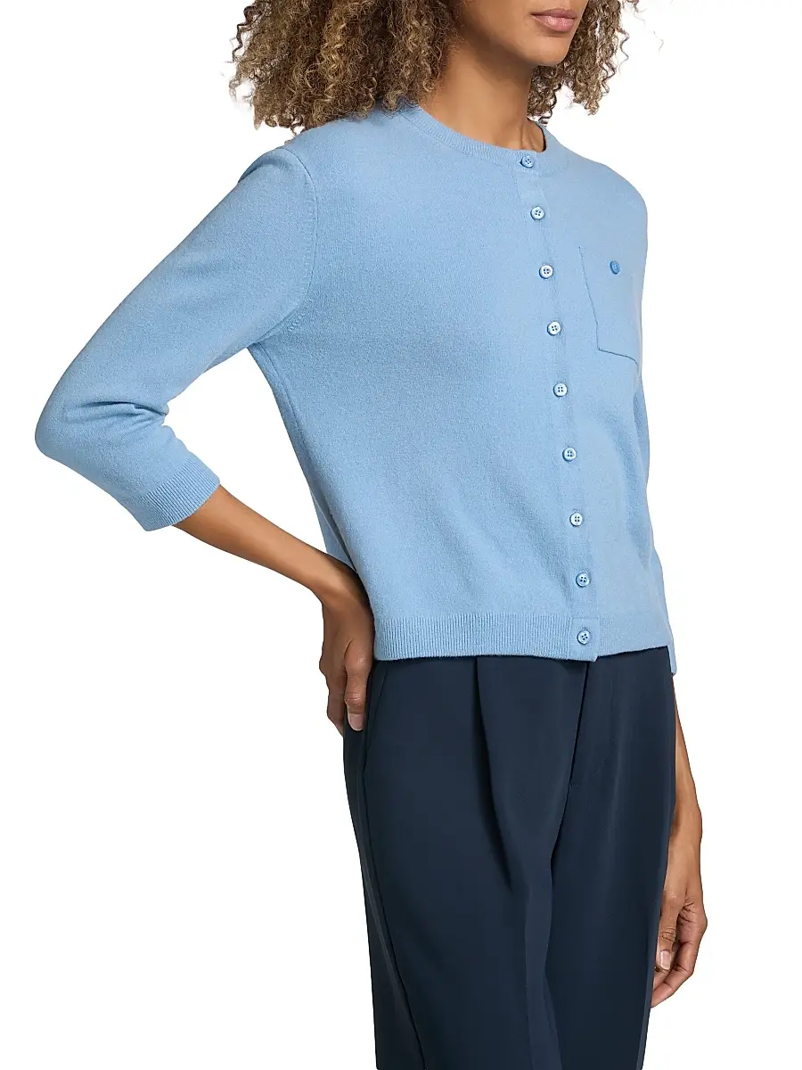Vince Women's Pocket-Detail Wool-Cashmere Cardigan | Thumbnail 4 Vince Women's Pocket-Detail Wool-Cashmere Cardigan | Thumbnail 4