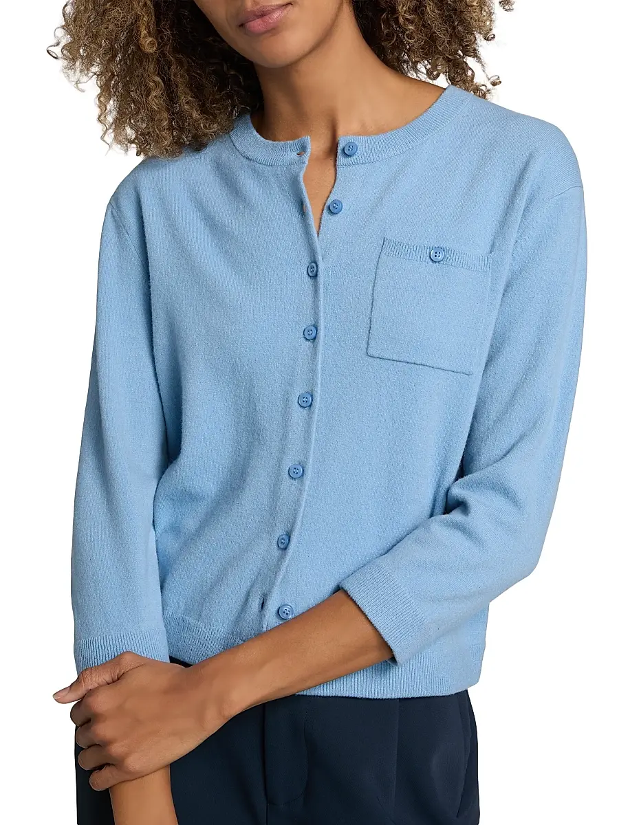 Vince Women's Pocket-Detail Wool-Cashmere Cardigan | Thumbnail 6 Vince Women's Pocket-Detail Wool-Cashmere Cardigan | Thumbnail 6