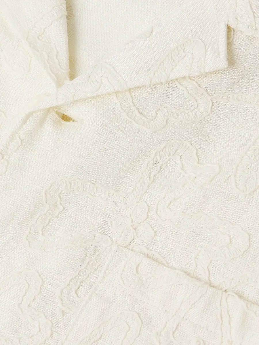 Vince Men's Embroidered Floral Camp Shirt | Thumbnail 6 Vince Men's Embroidered Floral Camp Shirt | Thumbnail 6
