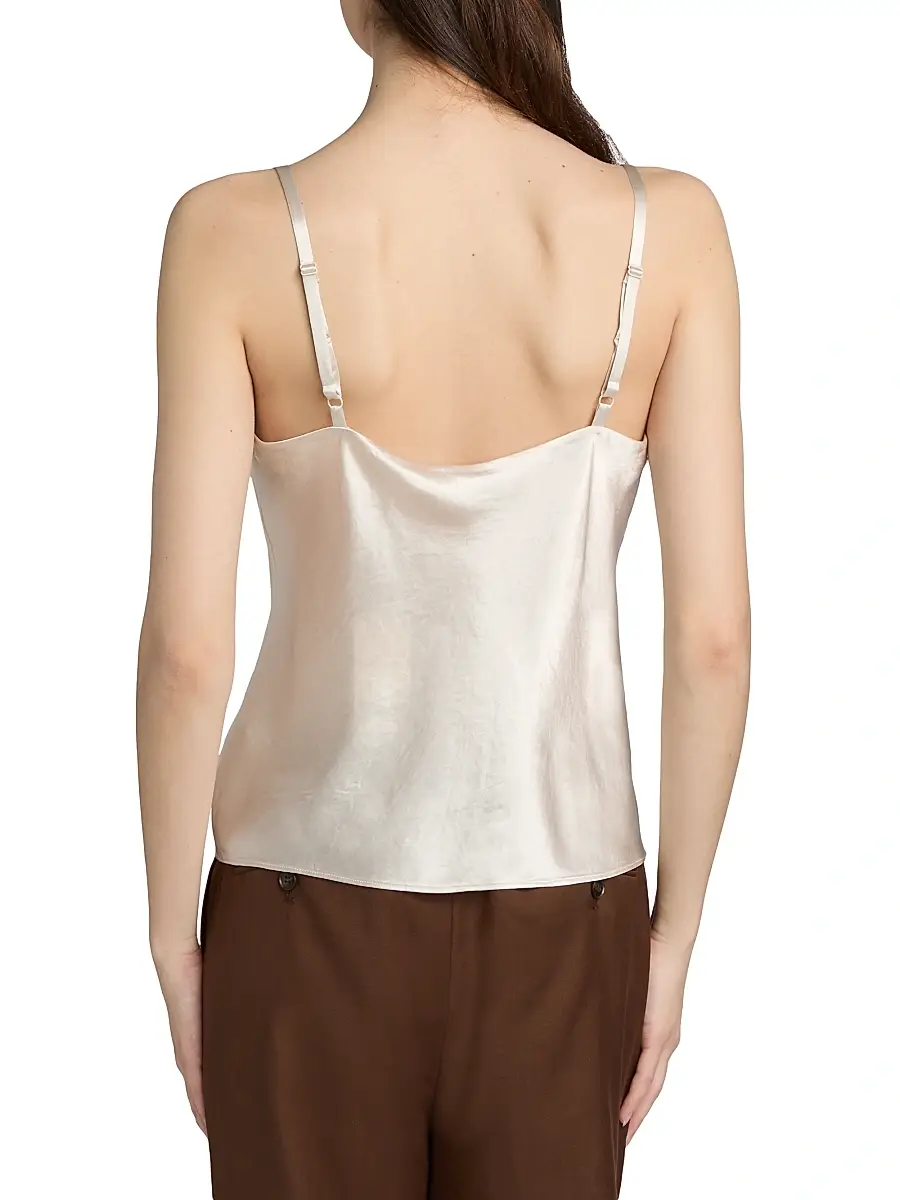 Vince Women's Satin V-Neck Cami | Thumbnail 5 Vince Women's Satin V-Neck Cami | Thumbnail 5